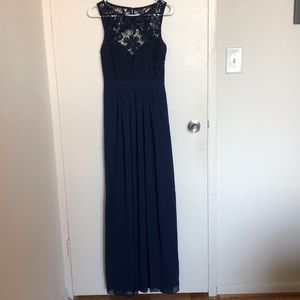 Dark blue formal dress